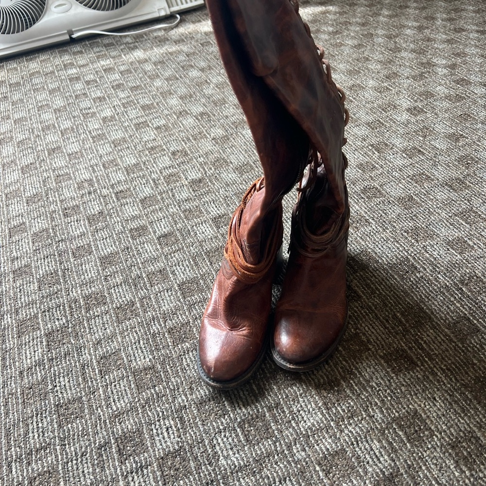 Brown Leather Women's Boots